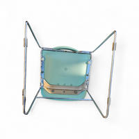 10 x Mid Century design Stackable Matrix Krueger Chairs by Thomas Tolleson / mint green / USA 1970s