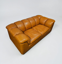 Rare two seater sofa POLTRONA FRAU / ITALIAN DESIGN BY FRANCO BRESCIANI / MODEL COCKER / 1970s /