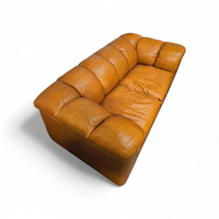Rare two seater sofa POLTRONA FRAU / ITALIAN DESIGN BY FRANCO BRESCIANI / MODEL COCKER / 1970s /