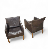 2 x Gerard van den Berg Coppola lounge chair with flexible backrest
