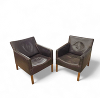 2 x Gerard van den Berg Coppola lounge chair with flexible backrest