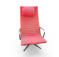 2 x early edition Ea 124 aluminum swivel armchair by charles & ray eames herman miller / tilt mechanism