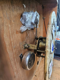 Oeil de boeuf clock / French 19th Century / Napoleon III Inlay Wall Clock