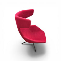 ALFREDO HÄBERLI / armchair “Take a line for a walk” / Moroso / Italy / design 2003 / red wool