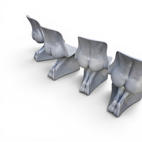 6 x matt grey Her Chair by Casamania / Fabio Novembre /