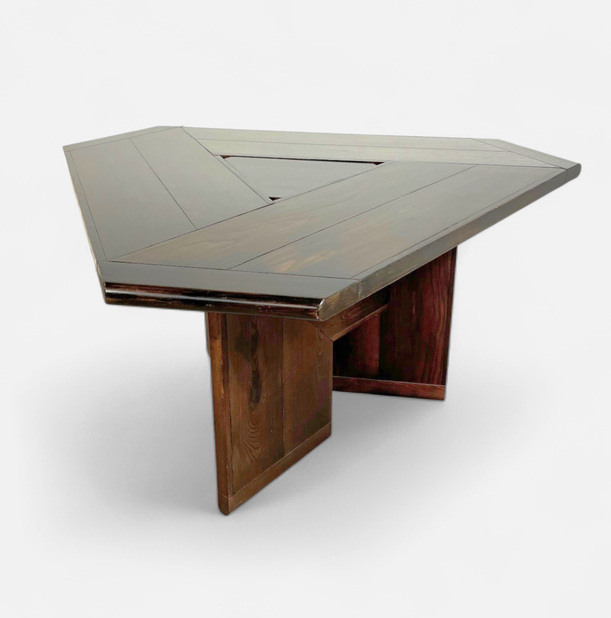 Mid-Century dining table and 3 x chairs by Silvio Coppola for Fratelli Montina Italy / 1970s