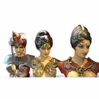 3 x Studio Shilpa Sadhana life size mannequin / carnival dummy's / Bombay India 1948