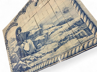 280 Hand painted Azulejos tiles / Henry the Navigator by C. Constantia / Jorge Gardoso 1996 / Portugal