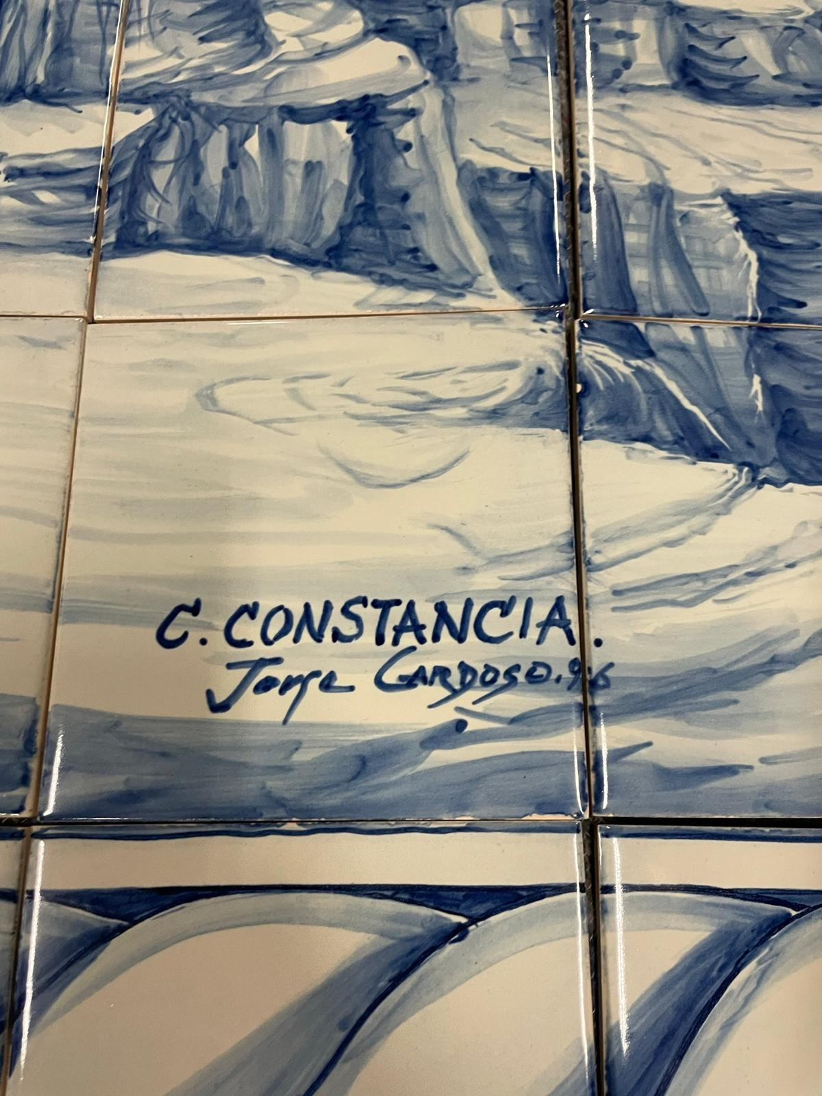 280 Hand painted Azulejos tiles / Henry the Navigator by C. Constantia / Jorge Gardoso 1996 / Portugal