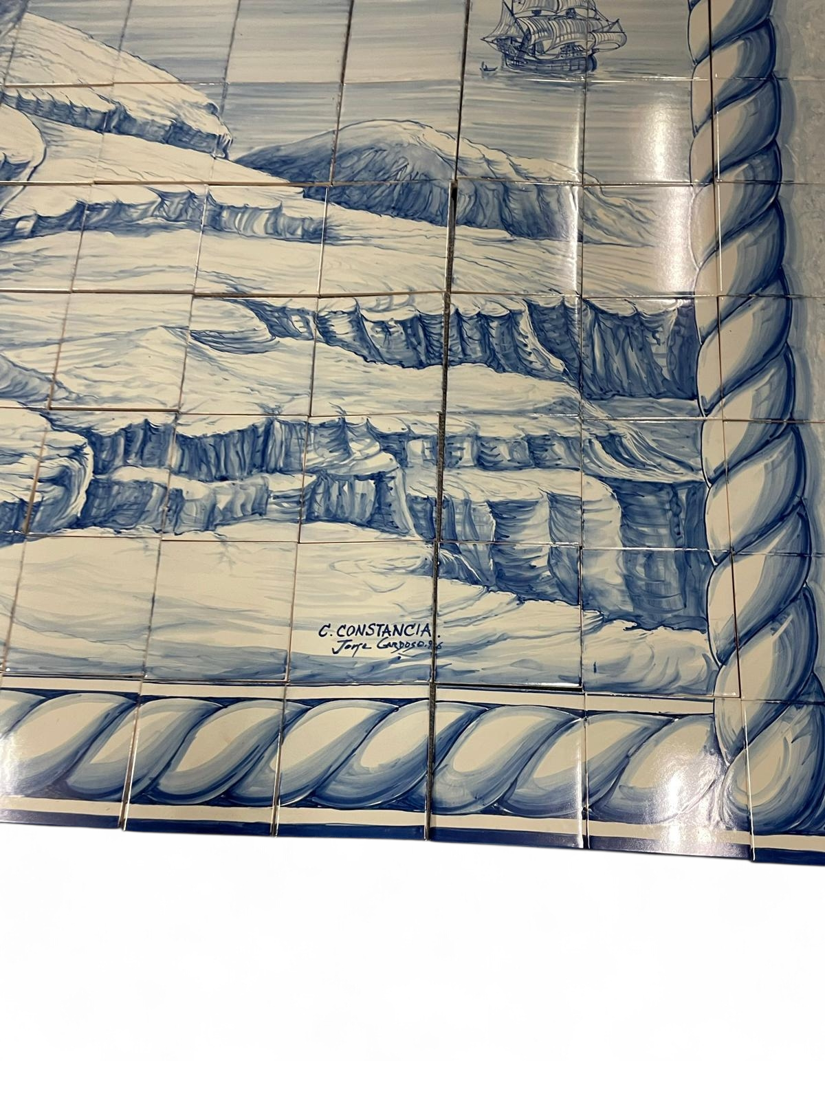 280 Hand painted Azulejos tiles / Henry the Navigator by C. Constantia / Jorge Gardoso 1996 / Portugal