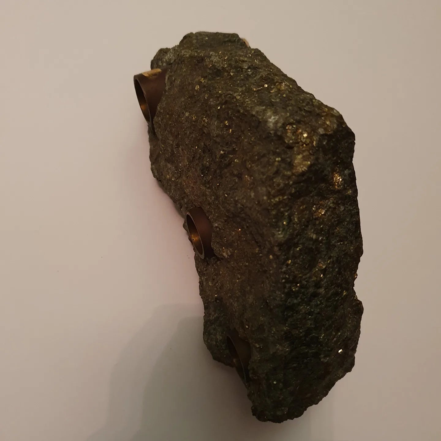 Vintage stone candleholder made by Saulo AS in Sulitjelma, Norway