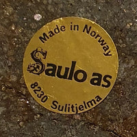 Vintage stone candleholder made by Saulo AS in Sulitjelma, Norway