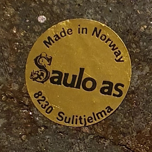 Vintage stone candleholder made by Saulo AS in Sulitjelma, Norway