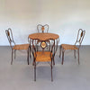 Medaillon garden set wrought iron italy 1970