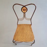 Medaillon garden set wrought iron italy 1970