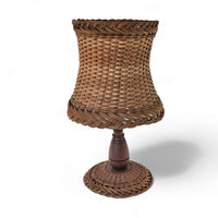 Scandinavian rattan / wicker table lamp