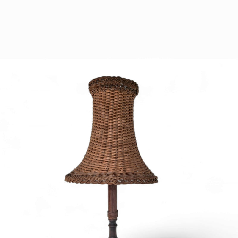Scandinavian rattan / wicker table lamp / height 85cm