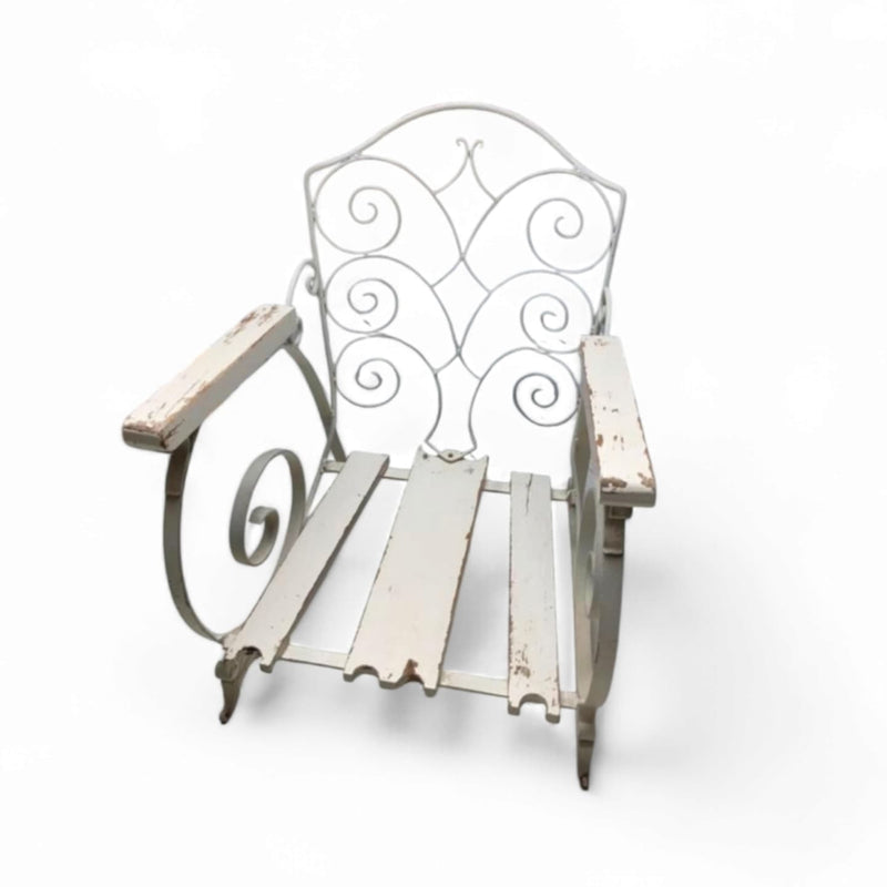 Old forged / wrought iron chair 1920s
