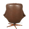 Danish Leather Swivel Lounge Chairs by H.W. Klein for Bramin, 1960s
