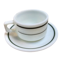 8 x Pyrex tableware / glass coffee cups / USA 1950s