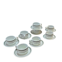 8 x Pyrex tableware / glass coffee cups / USA 1950s