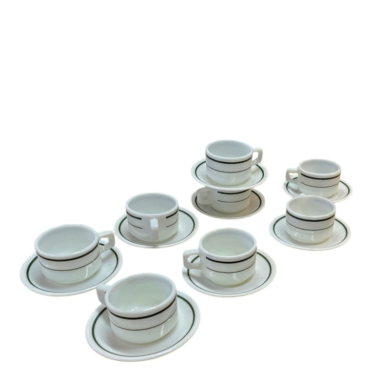 8 x Pyrex tableware / glass coffee cups / USA 1950s