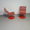 Marcus Arvonen voor Ikea (PS 2009) - 2 rode draaifauteuils Brygga