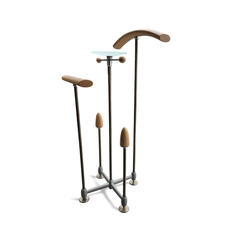 Vintage design Auronde dressboy or butler stand by Frans de la Haye for Auping