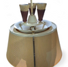 Perforated steel hanging lamp 1950s
