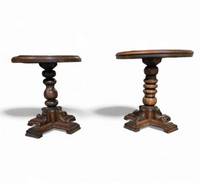 Matching oak side tables. Traditional / Rustic design