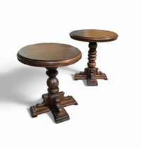 Matching oak side tables. Traditional / Rustic design