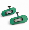 Rare green Jill Uplighters van Perry King en S. Miranda & G. Arnaldi voor Arteluce, 1970s
