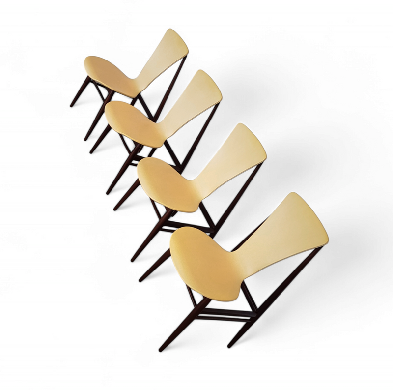 Dining Chairs in Rosewood by Inger Klingenberg 1959 / Set of 4