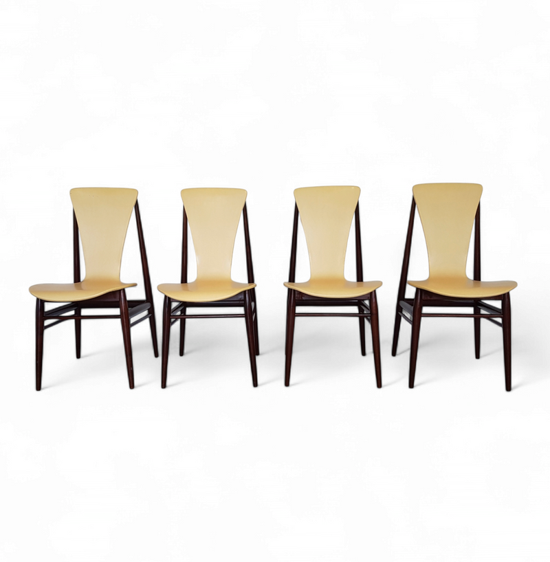 Dining Chairs in Rosewood by Inger Klingenberg 1959 / Set of 4