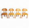 logohuman 4 x chair / made in solid maple by Ansager Møbler / marked
