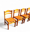 4 x pine dining chair 1970s