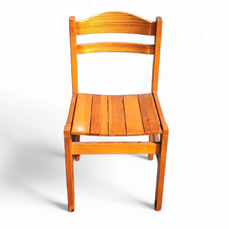 4 x pine dining chair 1970s