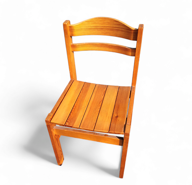 4 x pine dining chair 1970s