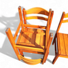 4 x pine dining chair 1970s