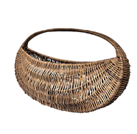 Vintage Woven Wicker Gondola Basket Extra Large