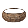 Vintage Woven Wicker Gondola Basket Extra Large