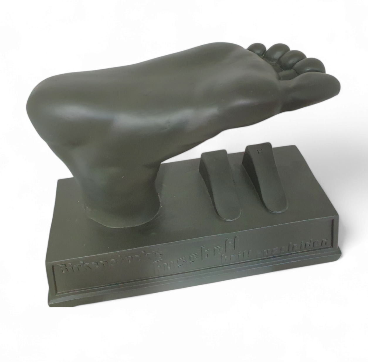 vintage epoxy advertising piece for Birkenstock 1970s