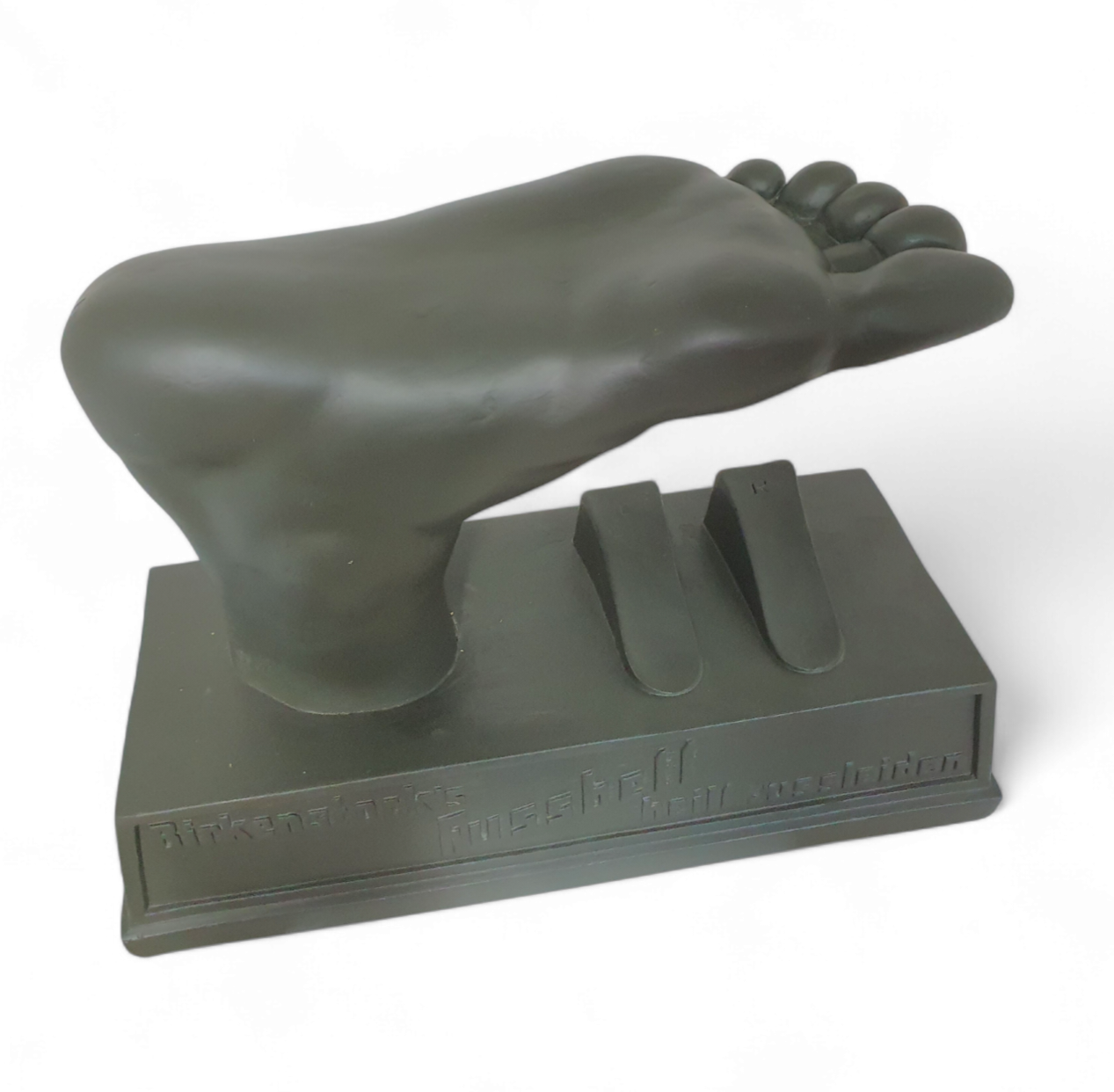 vintage epoxy advertising piece for Birkenstock 1970s