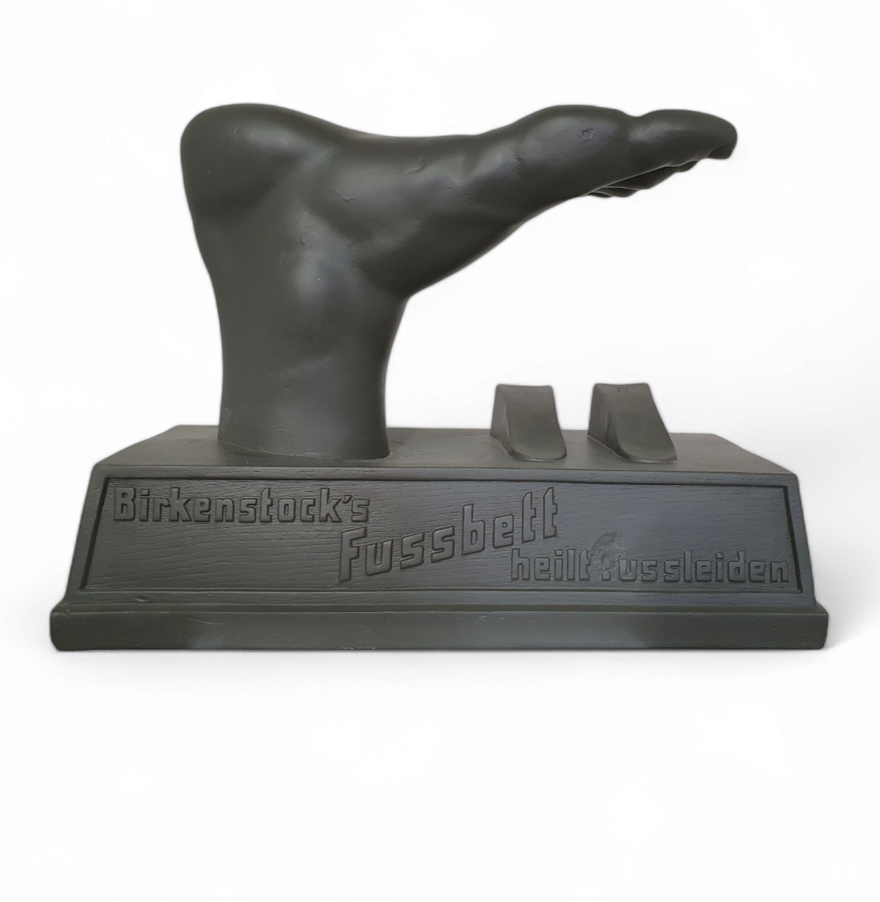 vintage epoxy advertising piece for Birkenstock 1970s