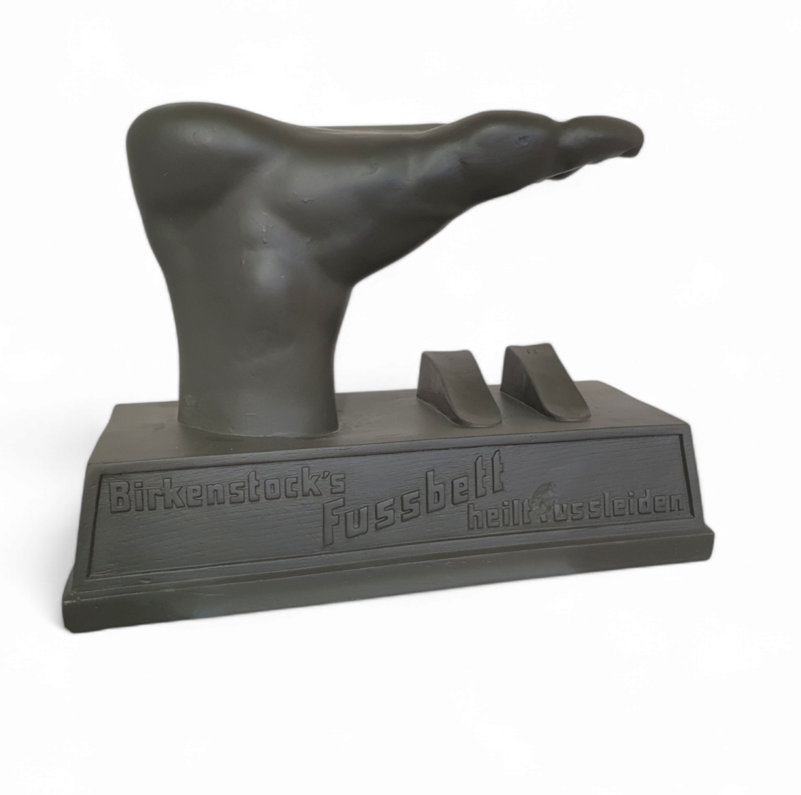 vintage epoxy advertising piece for Birkenstock 1970s