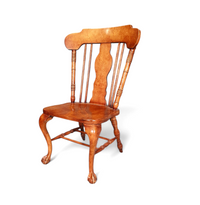 4 x George II solid / eagle claw / dining armchairs