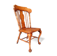 4 x George II solid / eagle claw / dining armchairs