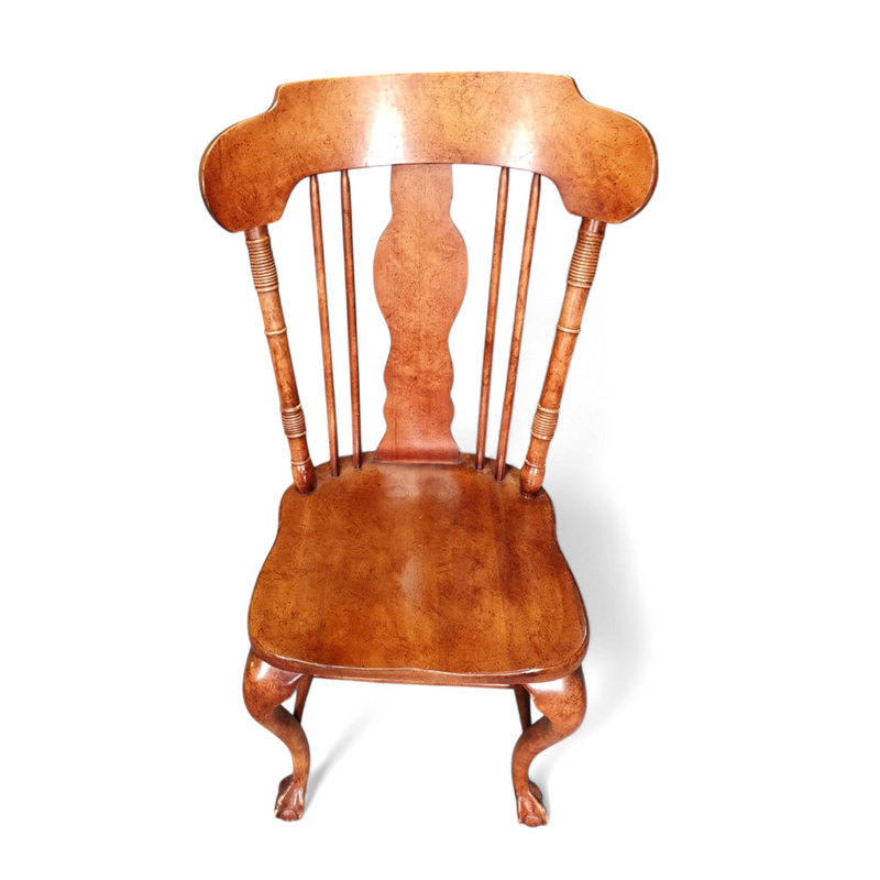 4 x George II solid / eagle claw / dining armchairs