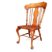 4 x George II solid / eagle claw / dining armchairs