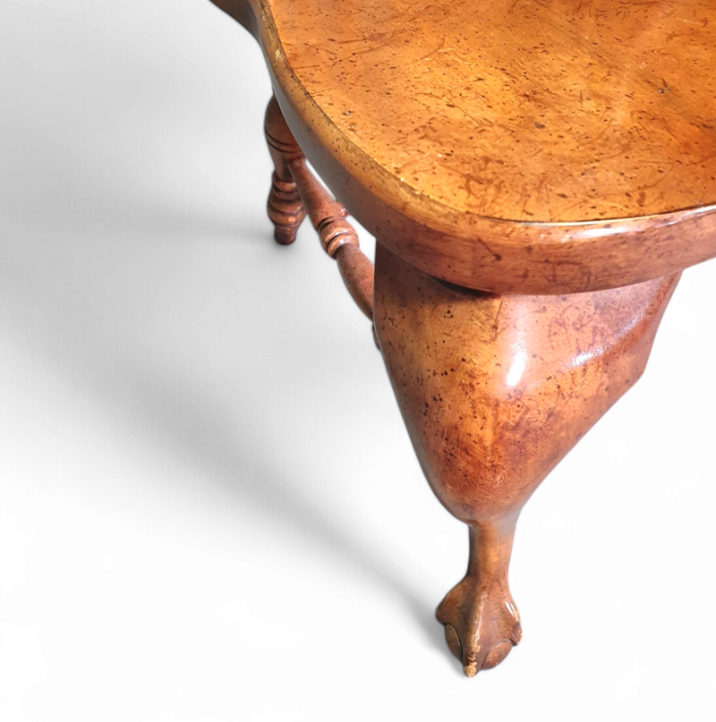 4 x George II solid / eagle claw / dining armchairs